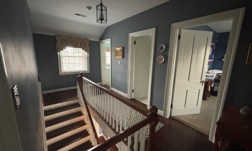 Interior Wainscot & Hallway Transformation (Before)