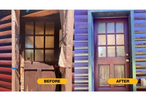 Cabin Painting - Before and After Album