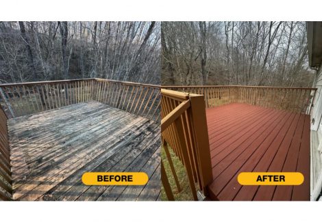 Residential Deck Painting - Before and After Album