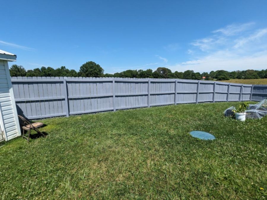 photo of fence being repainted Preview Image 2