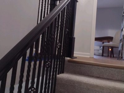 Black Stair Rail Painting