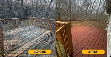Residential Deck Painting – Before and After Album ...