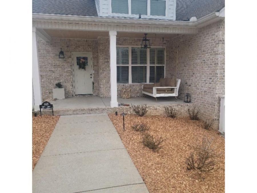 photo of front door and post being repainted Preview Image 1