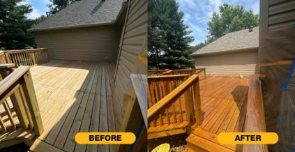 Deck Staining – Before and After Album ...