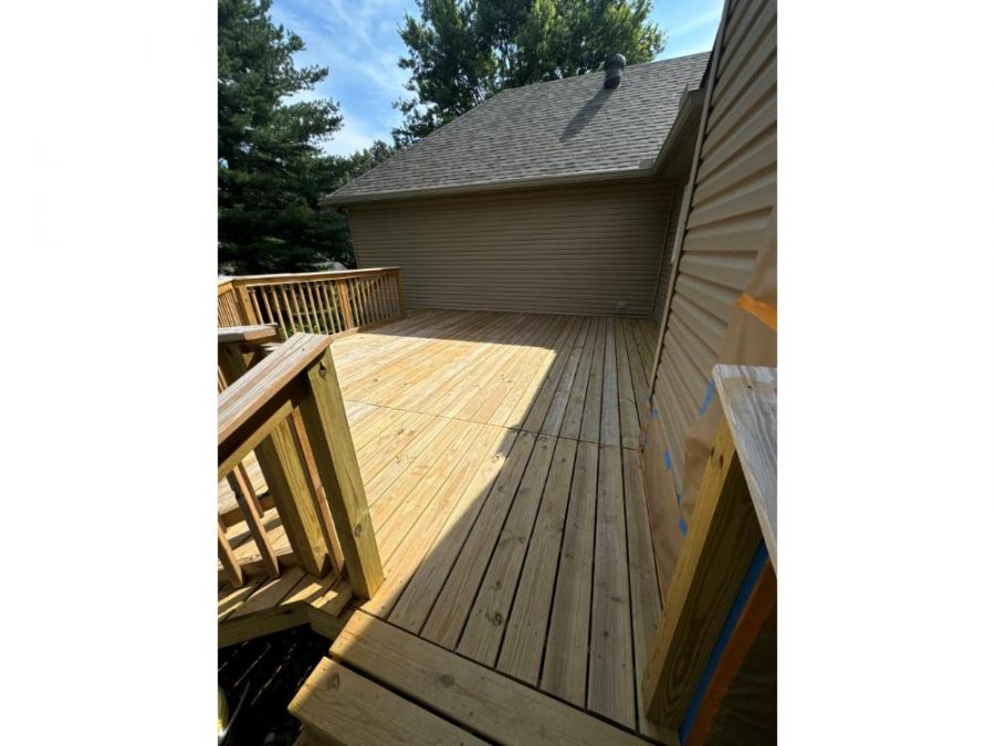 photo of deck being repainted and stained Preview Image 3