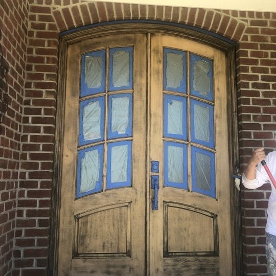 Before Photo of Door Repainting project in Clayton NC 