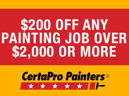 promotional banner of $200 of any painting job over 2000 or more 