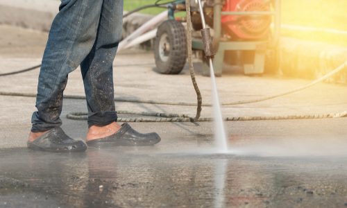 power wash asphalt