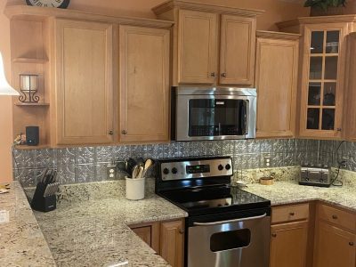 Kitchen Cabinet Repainting project in Clayton NC