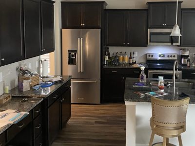 After photo of Kitchen Cabinet Repainting project in Ayden, North Carolina