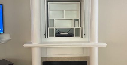 Fireplace Mantel Painting Project