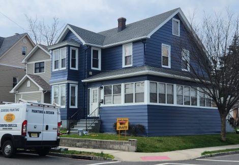 Blue House in Clifton NJ