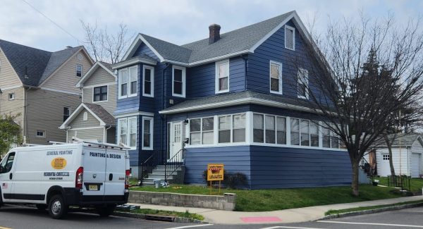 blue house painted by certapro painters of clifton NJ