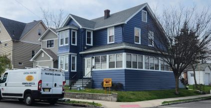 Blue House in Clifton NJ