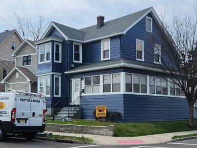 blue house painted by certapro painters of clifton NJ