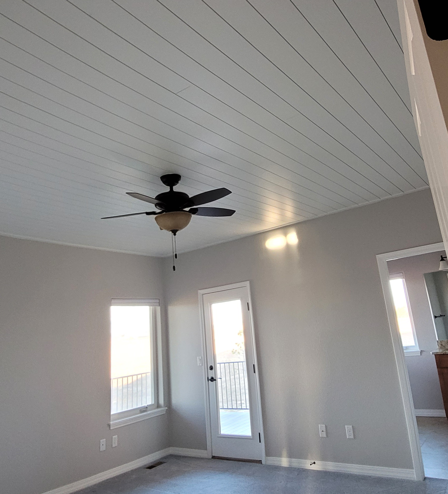Stain to Paint Ceiling After