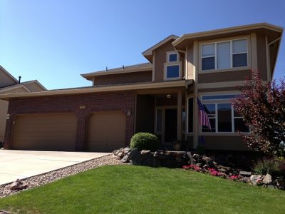 Exterior painting by CertaPro house painters in Jackson Creek, CO