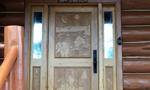 Stained Intricate Door