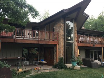 Exterior house painting in Broadmoor