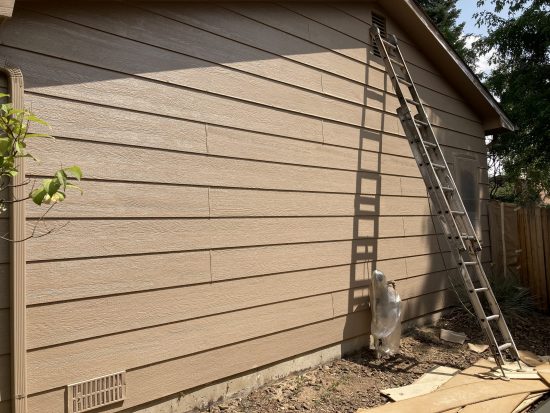 siding repair and painting projects