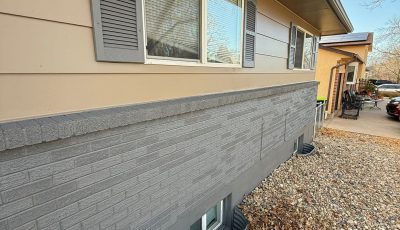 painted brick and siding home exterior