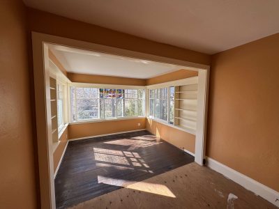 room in house with windows