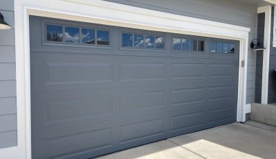 painted garage door