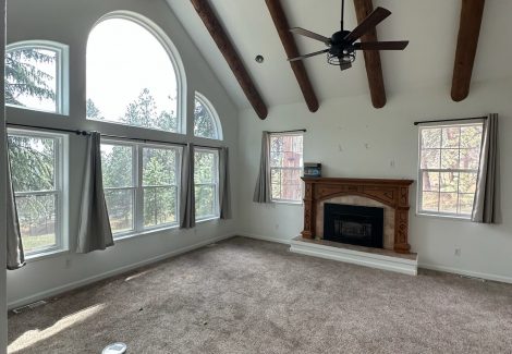 interior paint project - fireplace