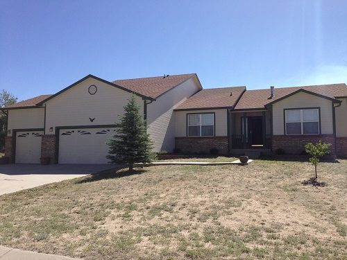 Exterior painting by CertaPro house painters in Falcon, CO
