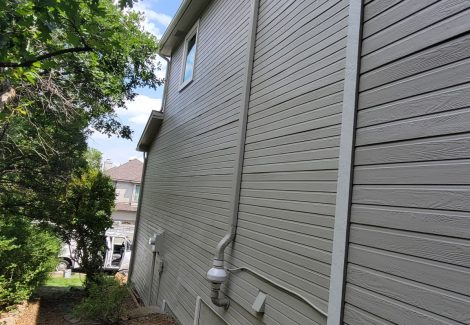 painted siding of house