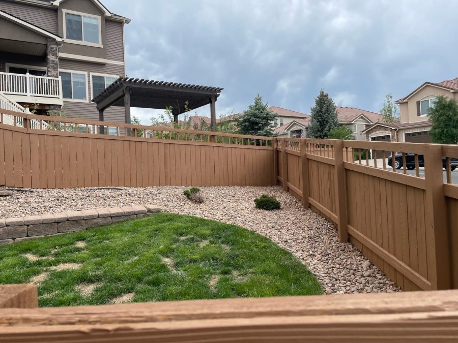 painted fence surrounding house and yard Preview Image 2