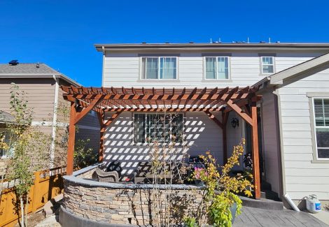 Beautiful Stained Pergola in Briargate