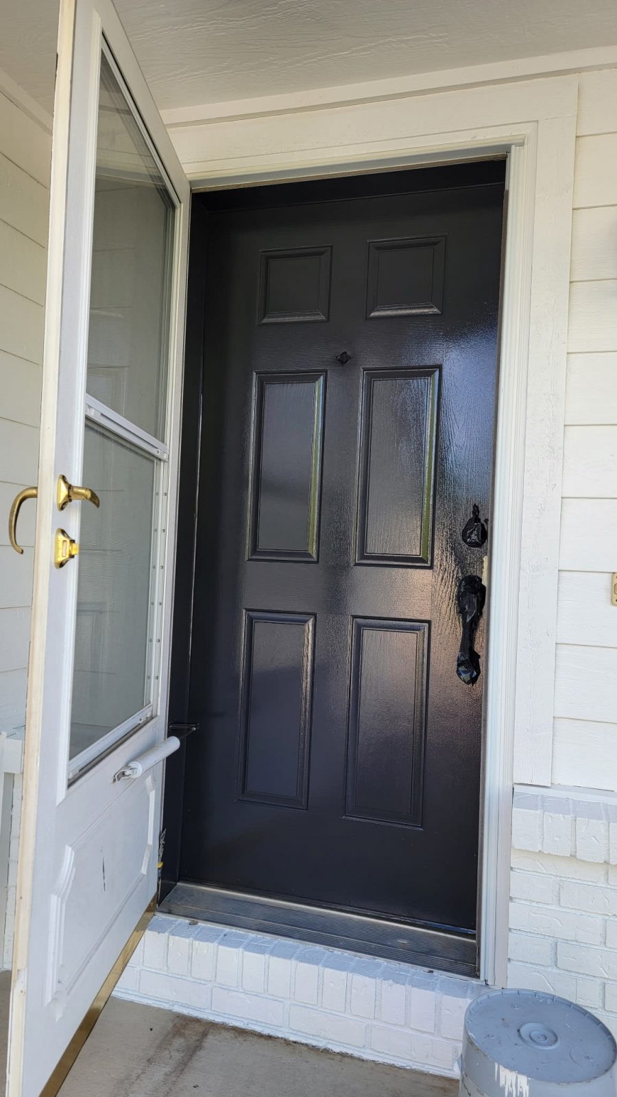 black front door of home Preview Image 2
