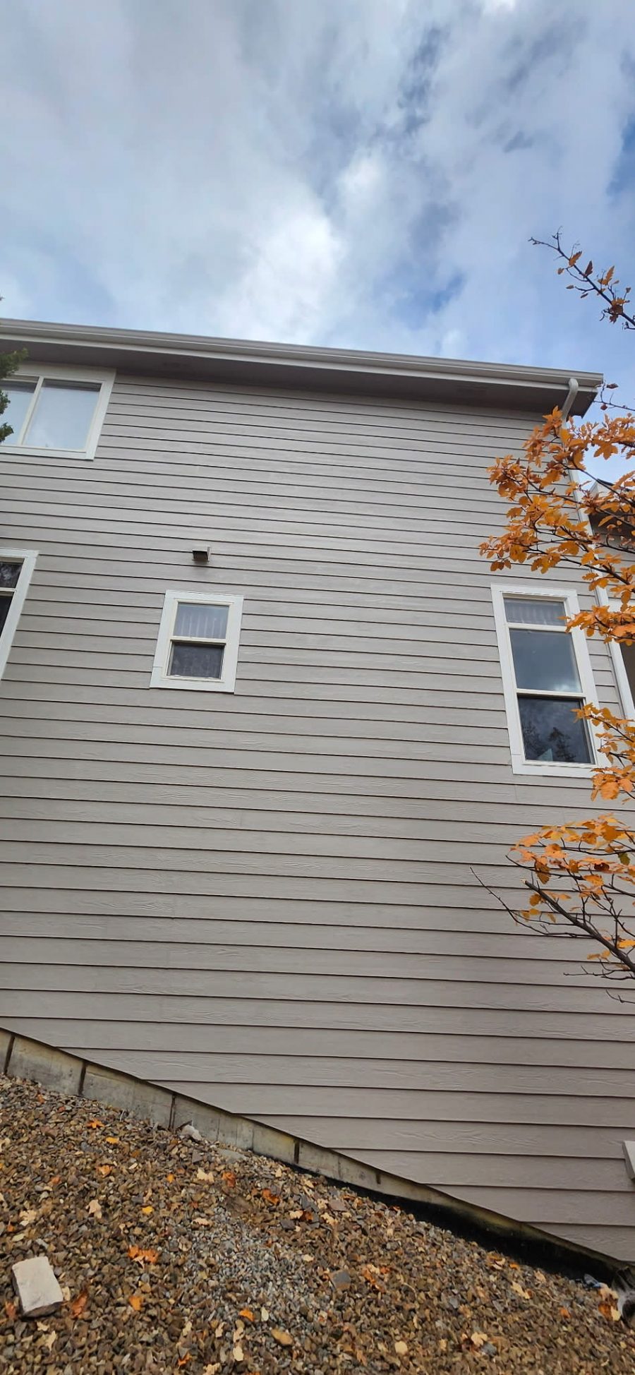 painted siding on house
