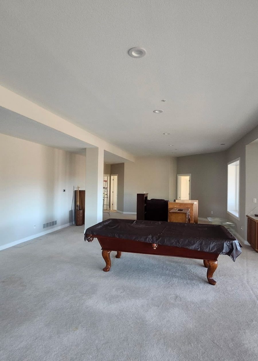 repainted home interior room