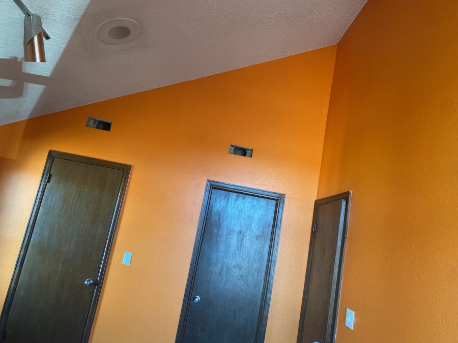 orange painted room interior walls Preview Image 1