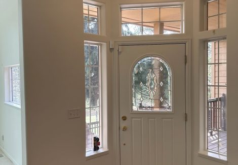 interior paint project - front door