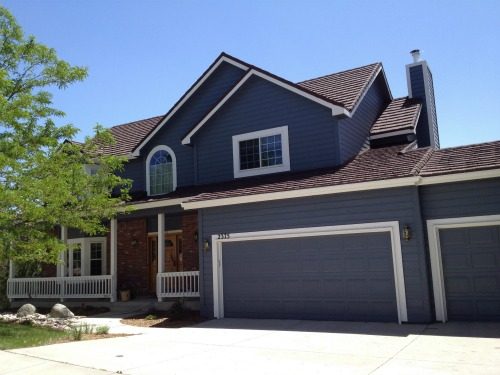 Colorado Springs Blue White Brick Ext