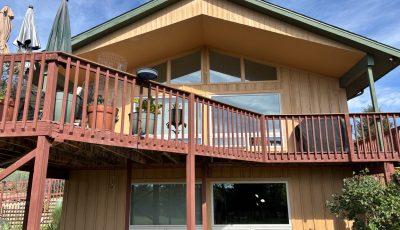 exterior of painted home