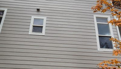 painted siding on house