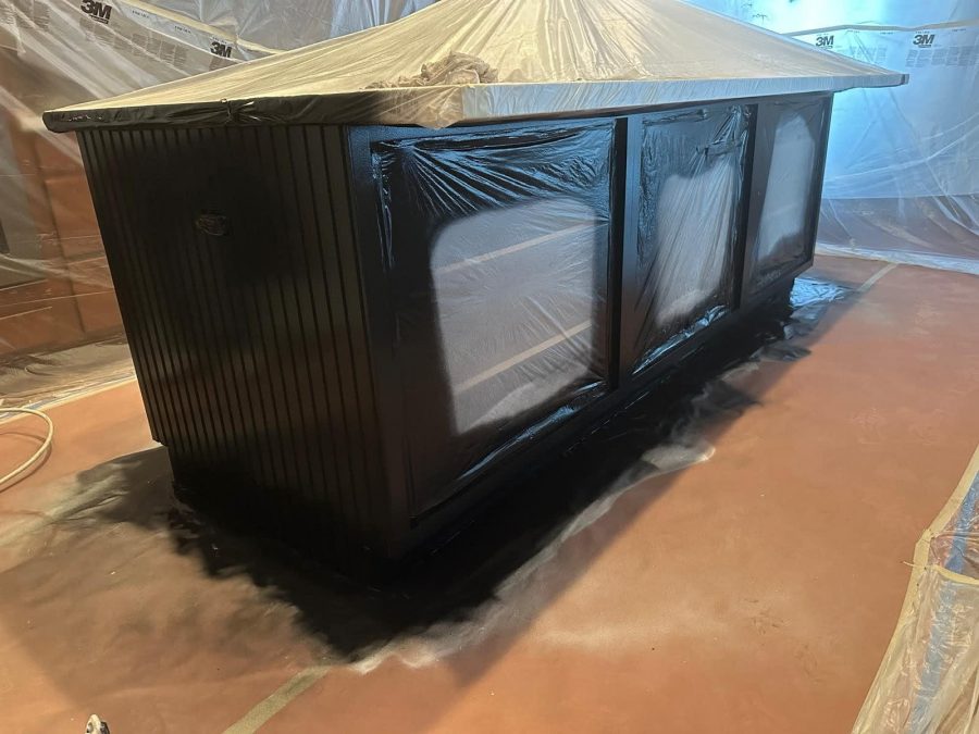 kitchen island prepped for paint Preview Image 2