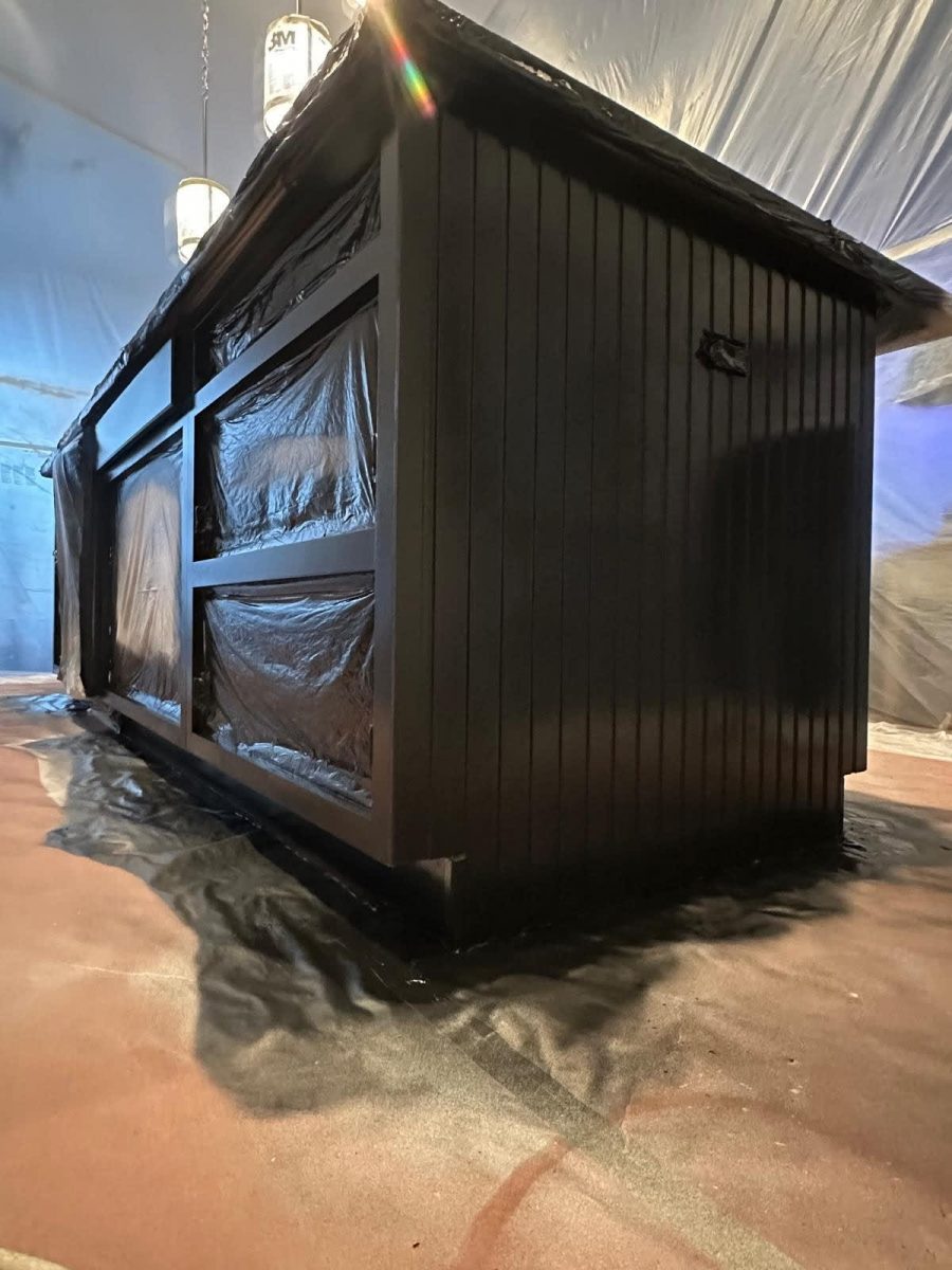 kitchen island being painted Preview Image 3