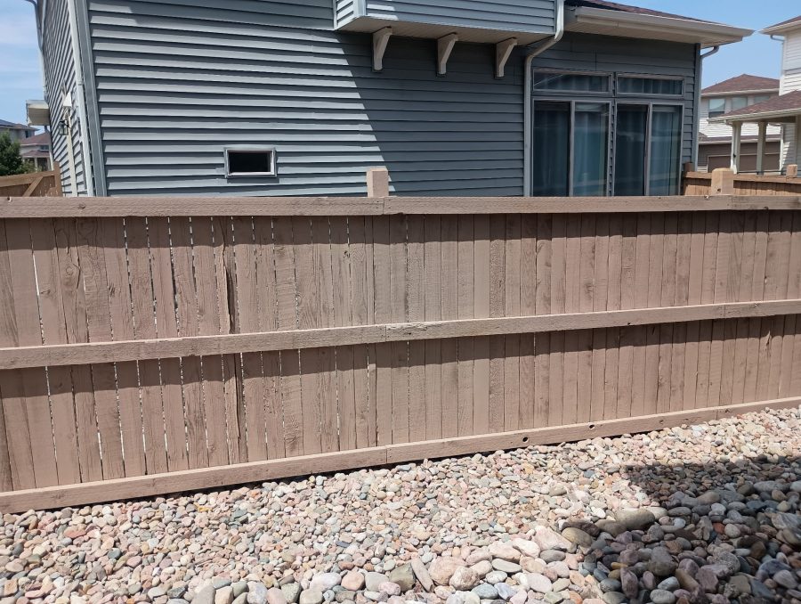 taupe stained fence Preview Image 1