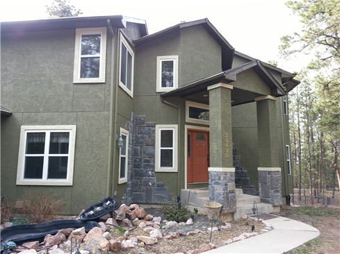 Monument Green Stucco