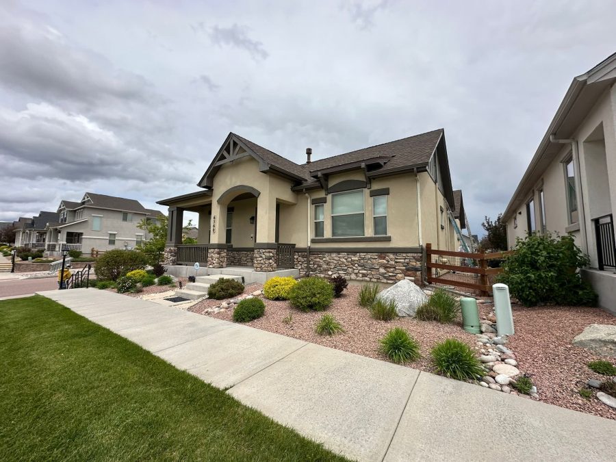 curb view of painting