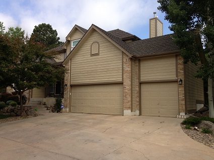 Exterior painting by CertaPro house painters in Broadmoor Bluffs, CO