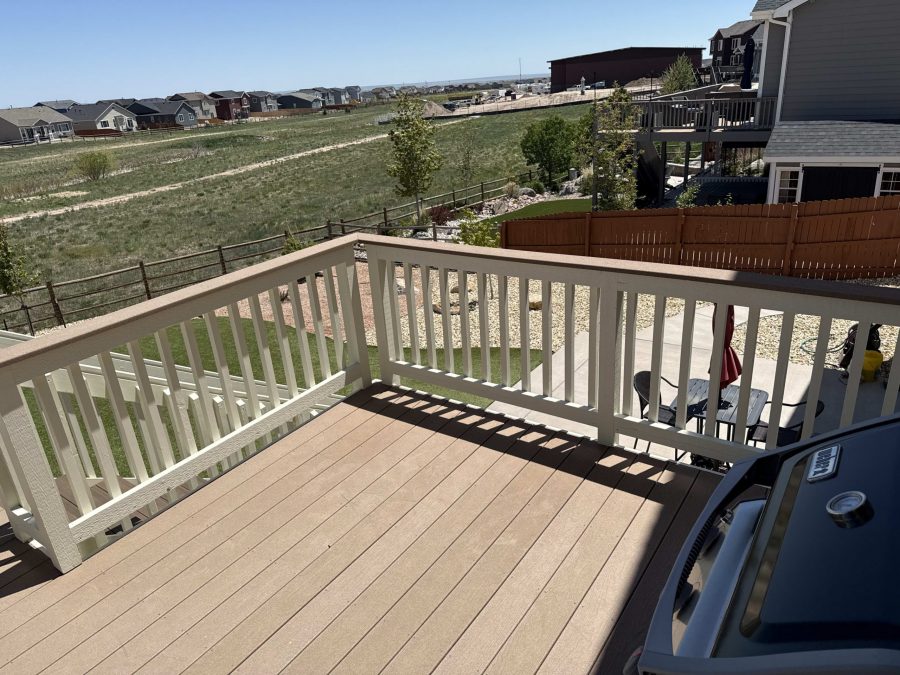 white painted deck attached to house Preview Image 2