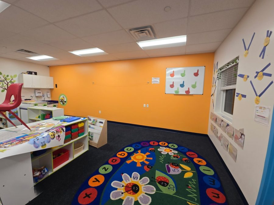 orange painted classroom Preview Image 7