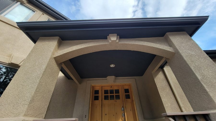 front door of stucco home Preview Image 1