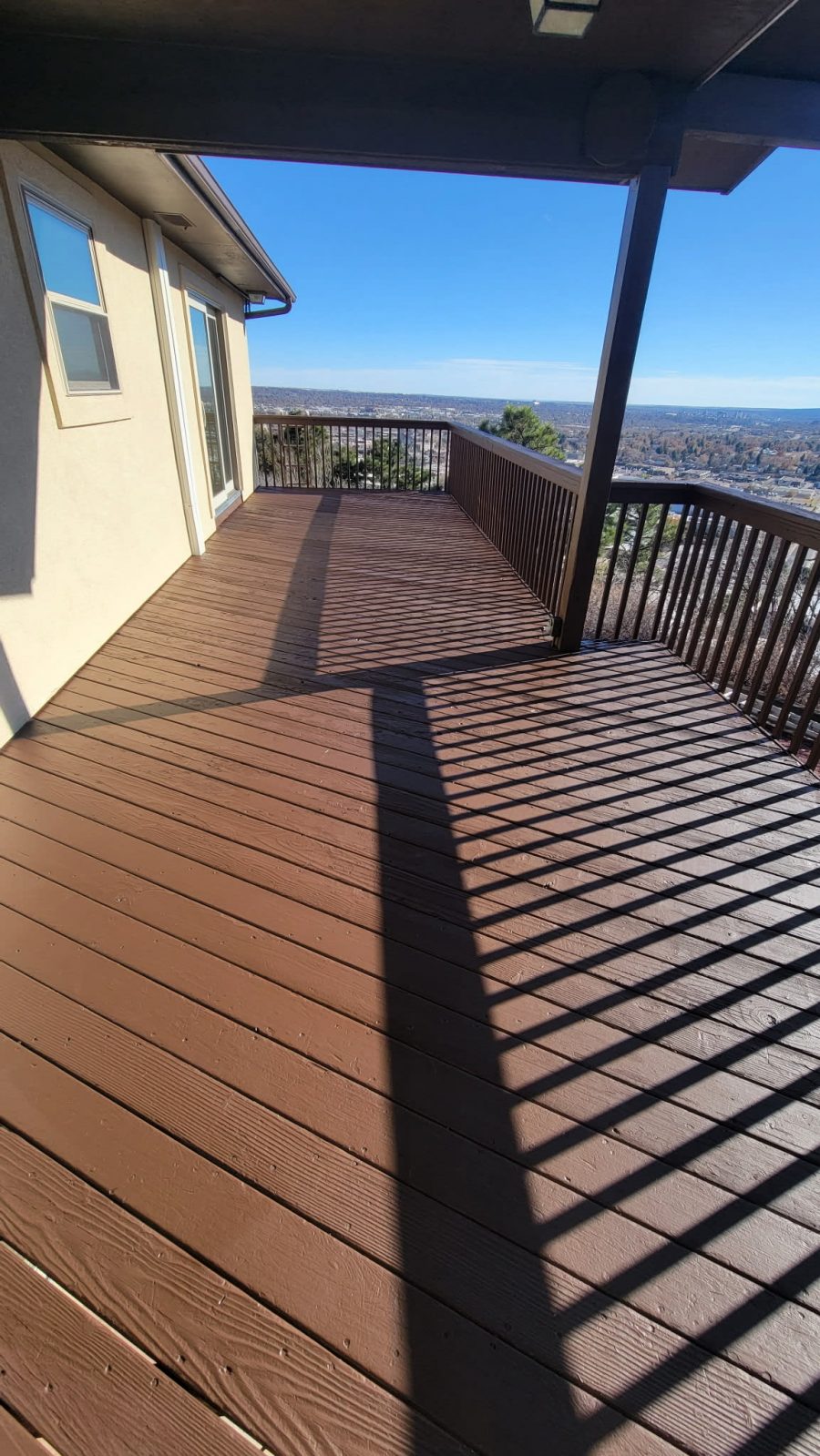 elevated wooden deck after restain project Preview Image 4